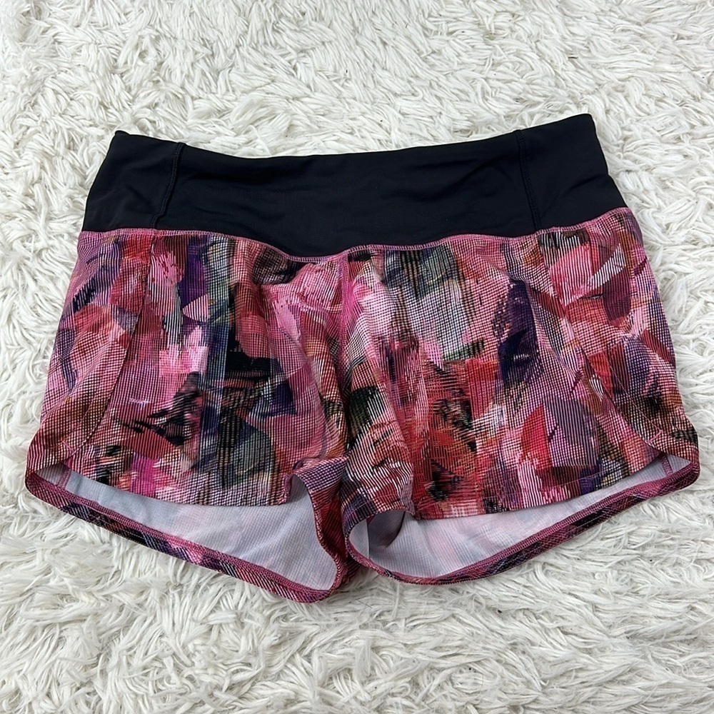 Lululemon Run Times Short II *4" Sun Dazed Multi Pink / Super Dark